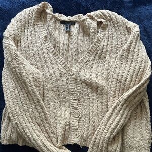 Forever 21 Women's Tan Cardigan Sweater